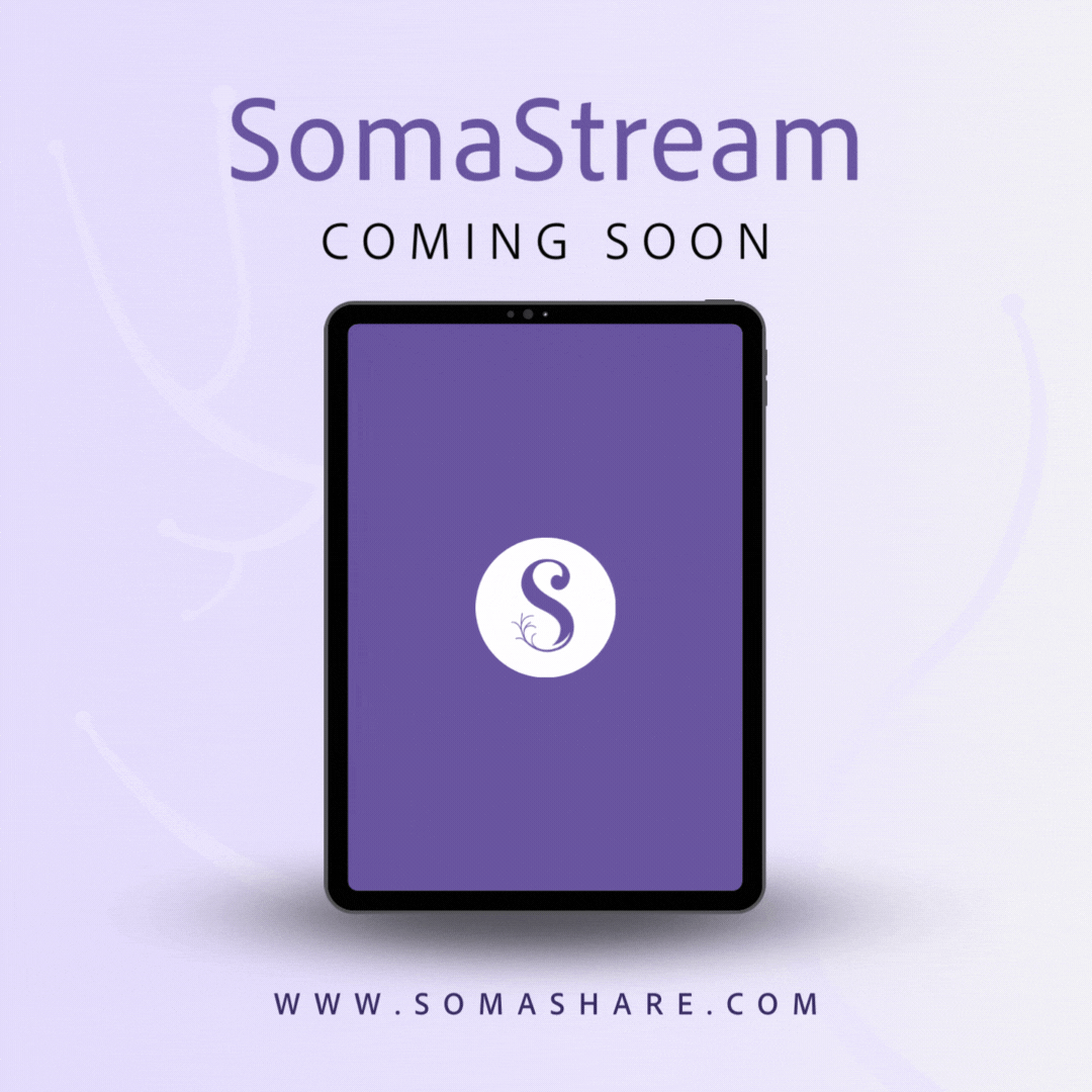 preview of somastream feature on somashare tablet app